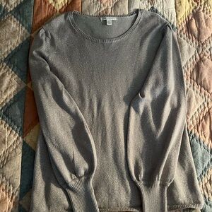 Cato Shimmering Silver Crew Neck Sweater